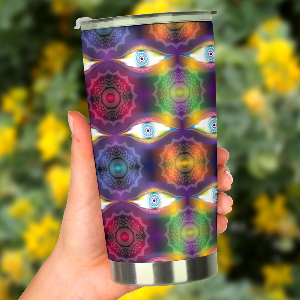 Chakra Eye Print Pattern Tumbler