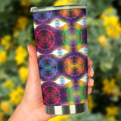 Chakra Eye Print Pattern Tumbler