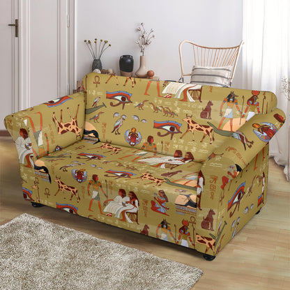 Ancient Greek Classic Pattern Design LKS305 Loveseat Couch Slipcover