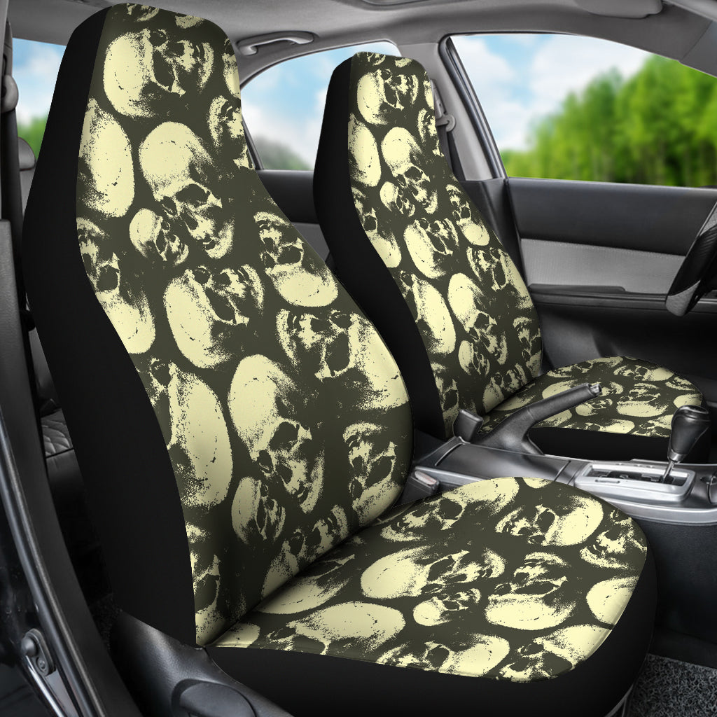 Skull Print Design LKS302 Car Seat Covers