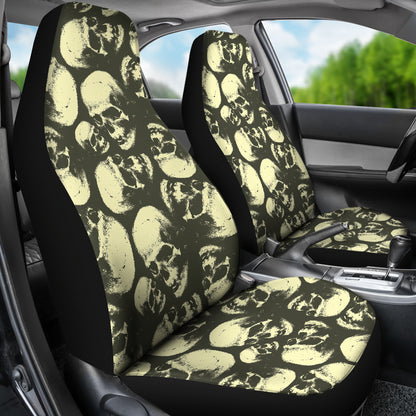 Skull Print Design LKS302 Car Seat Covers