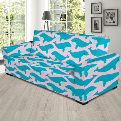 Whale Print Design LKS302 Sofa Slipcover