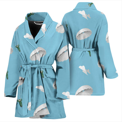 Paratrooper Pattern Print Design A02 Women Bathrobe