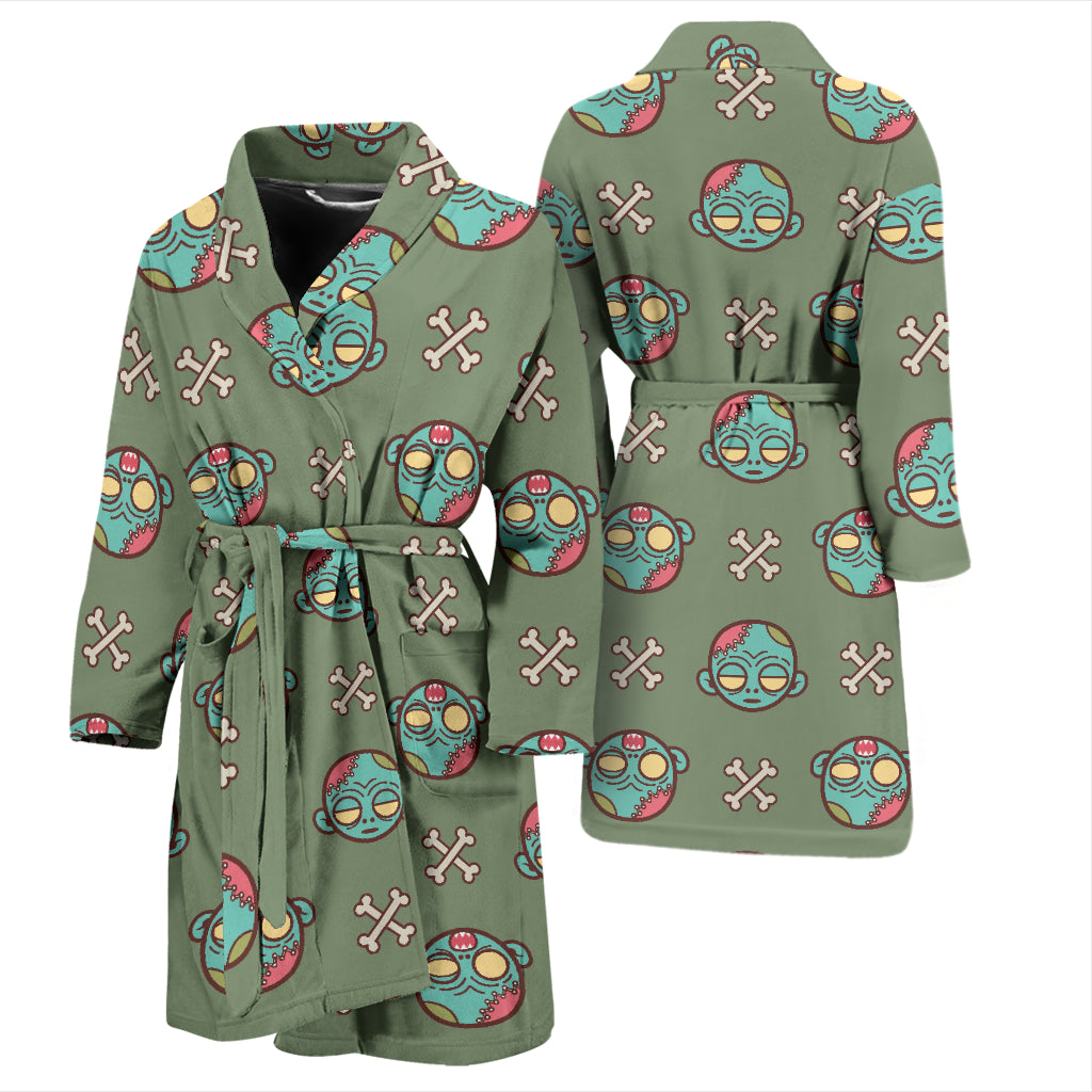 Zombie Print Design LKS301 Men Bathrobe