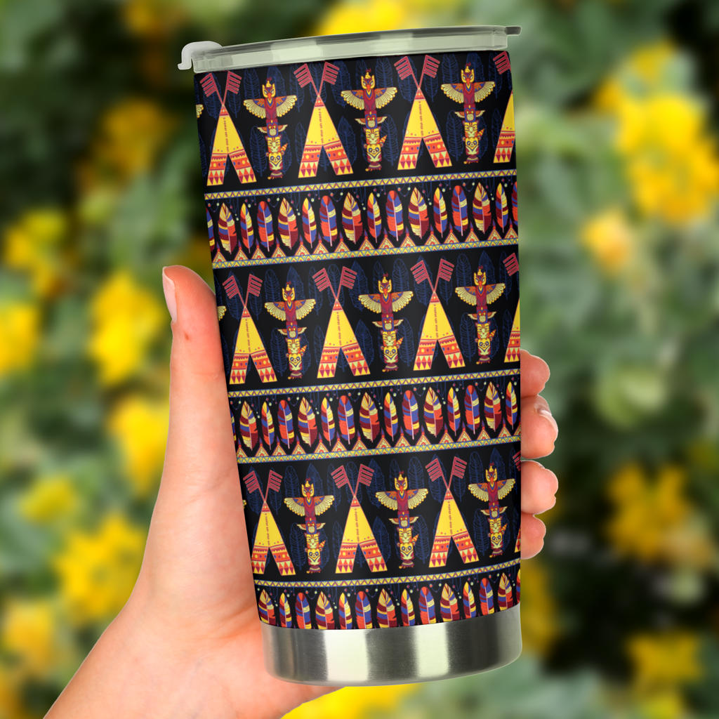 Totem Pole Design Tumbler