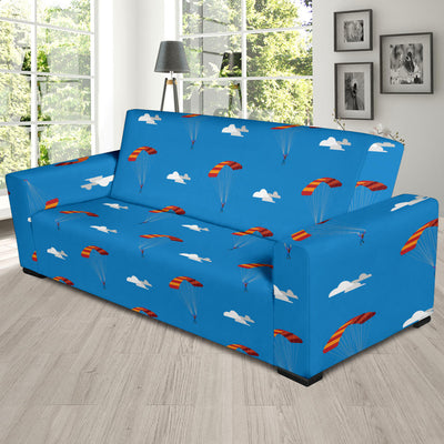 Skydiving Pattern Print Design 02 Sofa Slipcover