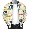 Cow Farm Design Print Men Bomber Jacket