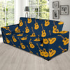 Acoustic Guitar Pattern Print Design 04 Sofa Slipcover