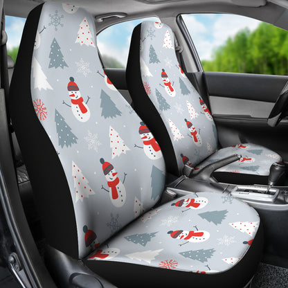 Snowman Print Design LKS302 Car Seat Covers