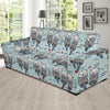 Sea Otter Pattern Print Design 03 Sofa Slipcover