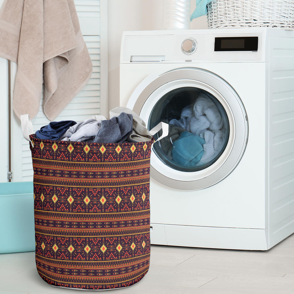 Southwest Ethnic Design Themed Print Laundry Basket