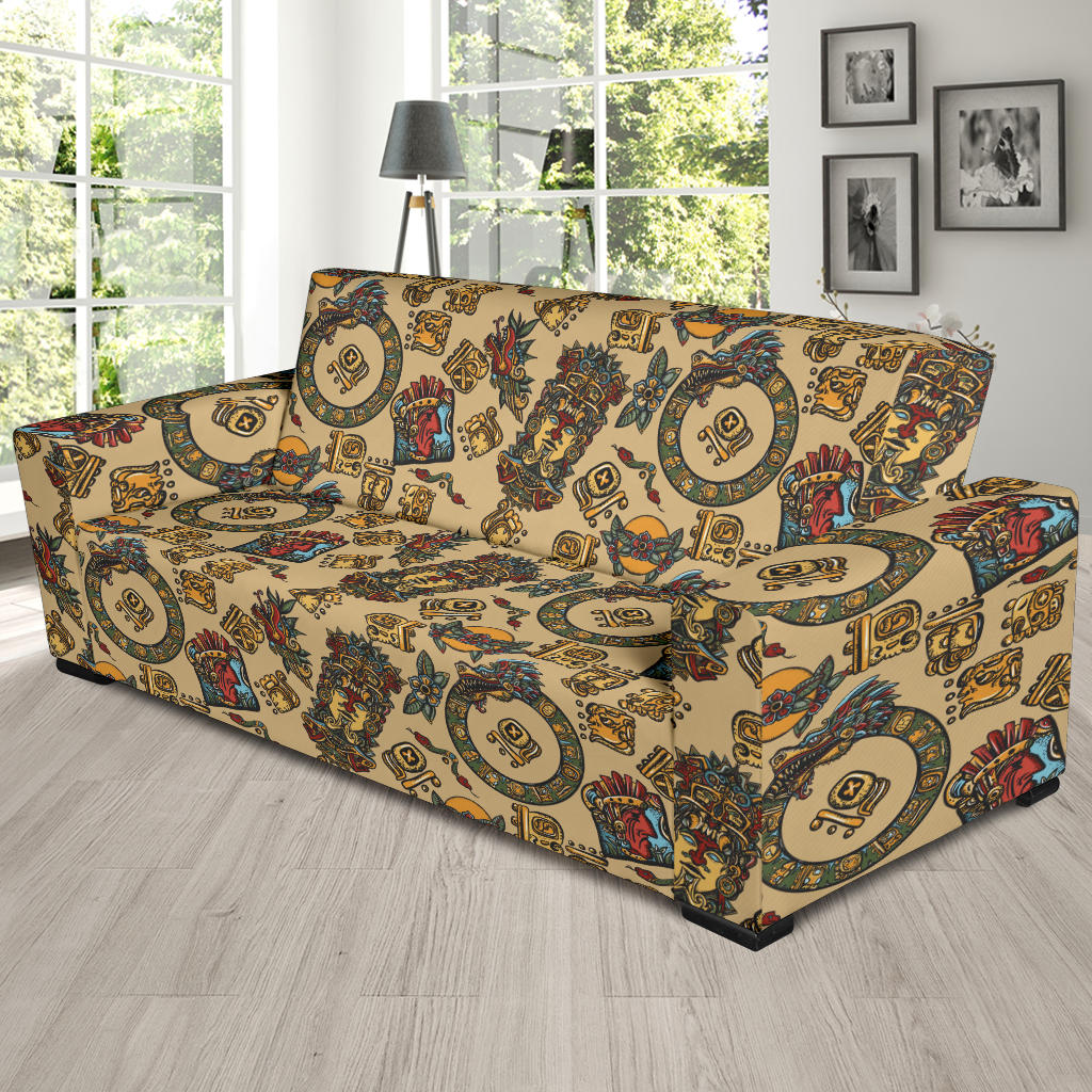 Totem Print Design LKS305 Sofa Slipcover