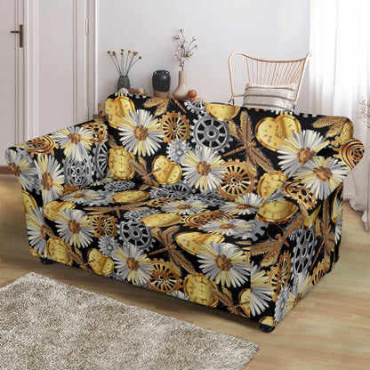 Steampunk Dragonfly Print Design LKS302 Loveseat Couch Slipcover