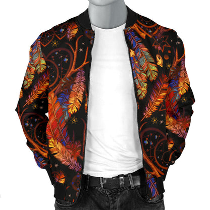 Dream Catcher Native American Design Men Bomber Jacket