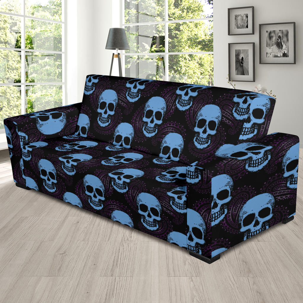 Skull Print Design LKS3012 Sofa Slipcover