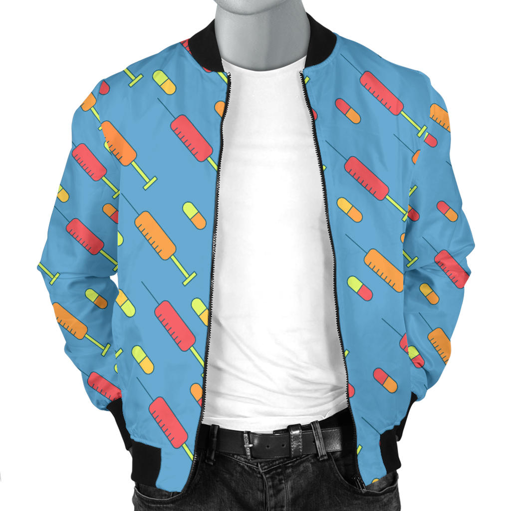Phlebotomist Medical Pattern Men Bomber Jacket