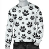 Paw Themed Print Men Long Sleeve Sweatshirt