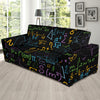 Math Pattern Print Design 03 Sofa Slipcover