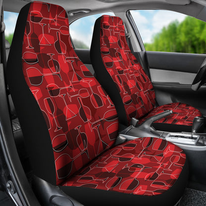 Wine Glass Print Design LKS301 Car Seat Covers
