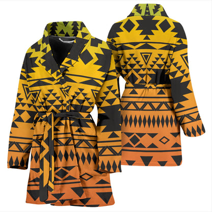 Rastafarian Pattern Print Design A04 Women Bathrobe