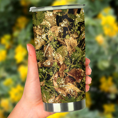 Camo Realistic Tree Forest Texture Print Tumbler