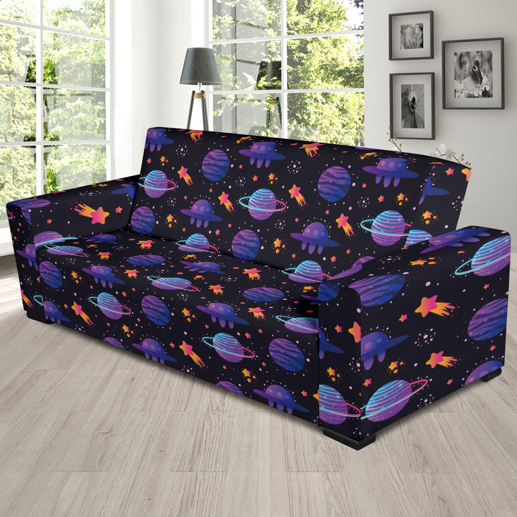 UFO Star Galaxy Print Design LKS308 Sofa Slipcover
