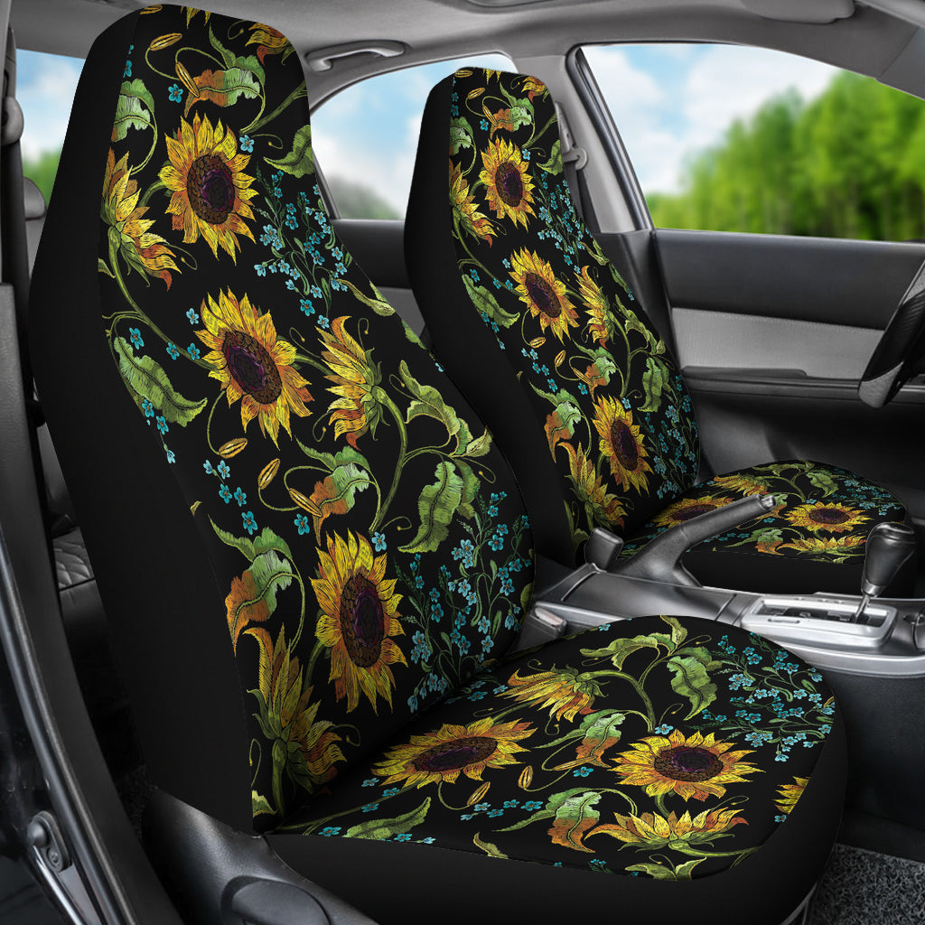 Sunflower Print Design LKS308 Car Seat Covers