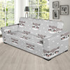 Raccoon Pattern Print Design A04 Sofa Slipcover