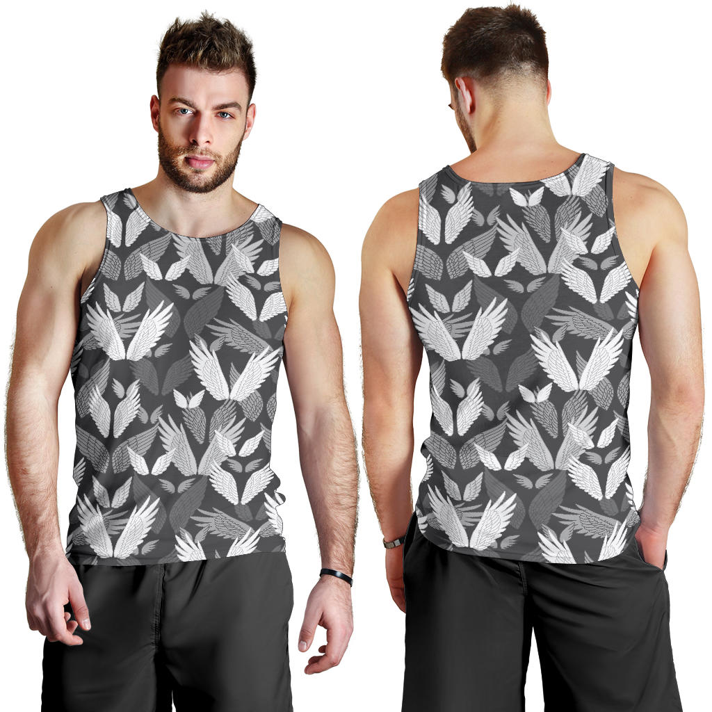 Angel Wings Pattern Design Themed Print Men Tank Top