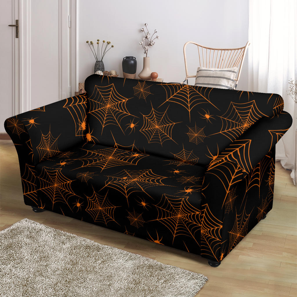 Spider Web Print Design LKS306 Loveseat Couch Slipcover