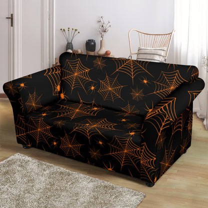 Spider Web Print Design LKS306 Loveseat Couch Slipcover
