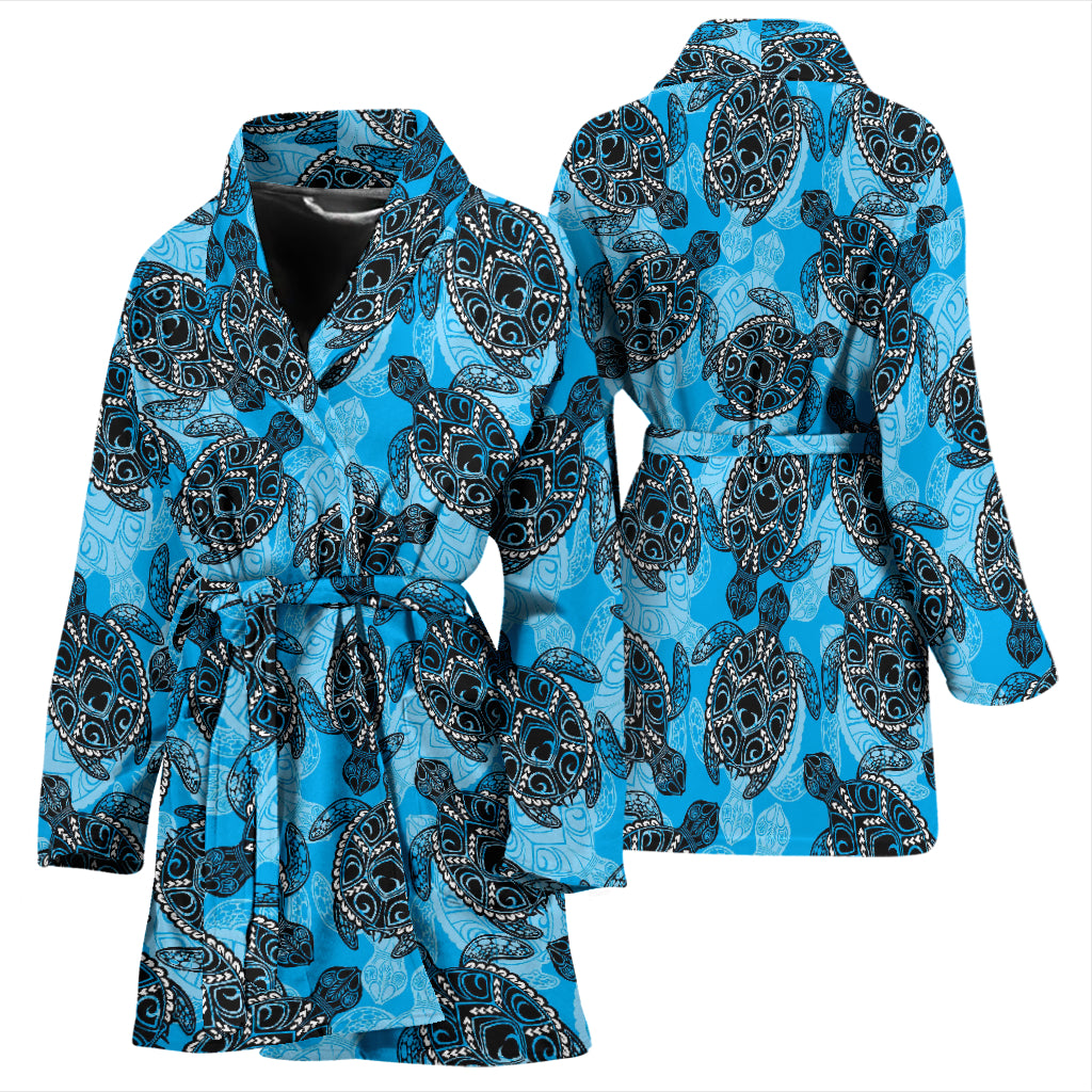 Tribal Pattern Print Design LKS307 Women Bathrobe