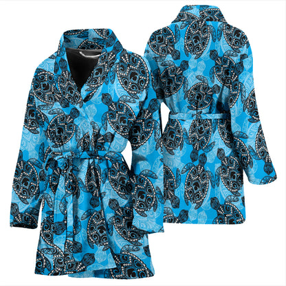 Tribal Pattern Print Design LKS307 Women Bathrobe