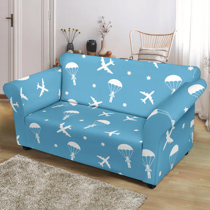 Skydiver Print Design LKS303 Loveseat Couch Slipcover