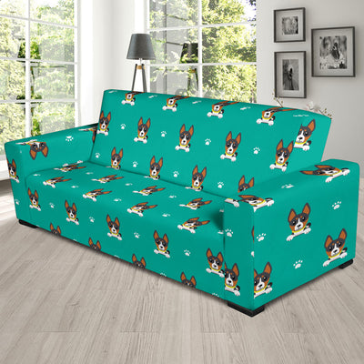 Basenji Pattern Print Design 03 Sofa Slipcover