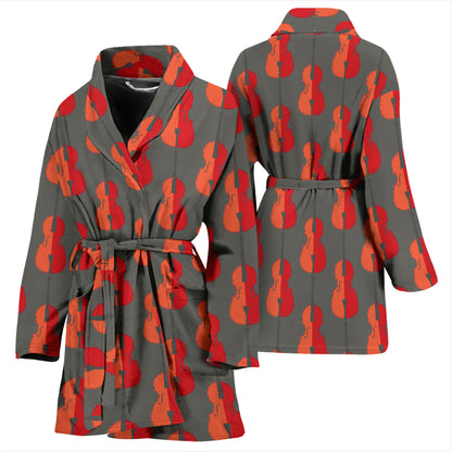 Cello Print Design LKS401 Women Bathrobe