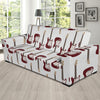 Bass Guitar Pattern Print Design 03 Sofa Slipcover