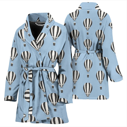 Ballon Pattern Print Design 05 Women Bathrobe