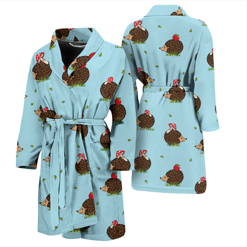 Hedgehog Print Design LKS402 Men Bathrobe