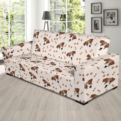 Russell Terriers Paw Print Design LKS303 Sofa Slipcover