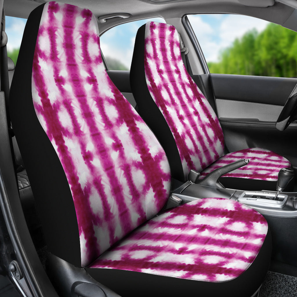 Tie Dye Dark Pink Print Design LKS303 Car Seat Covers