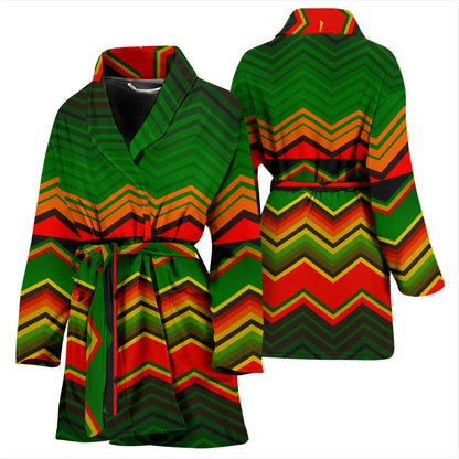 Serape Print Design LKS306 Women Bathrobe
