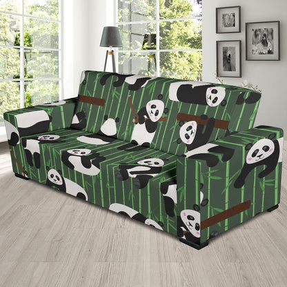 Panda Pattern Print Design A04 Sofa Slipcover