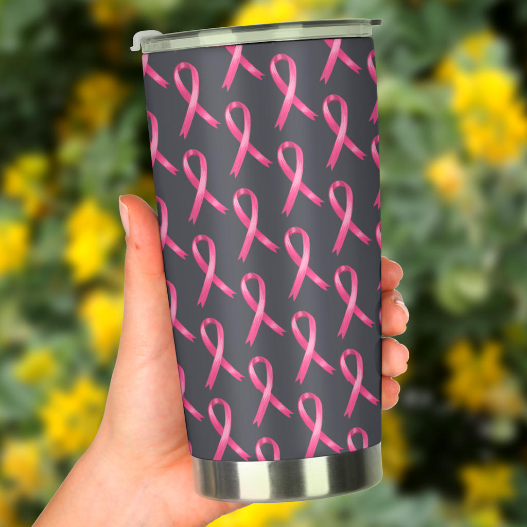 Breast Cancer Awareness Pattern Tumbler