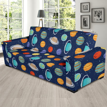 Planet With Star Print Design LKS303 Sofa Slipcover