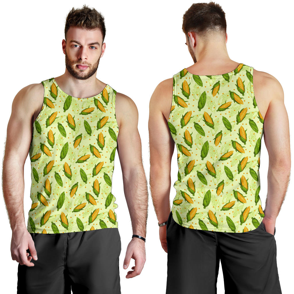 Agricultural Fresh Corn cob Print Pattern Men Tank Top