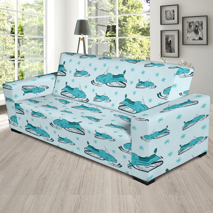 Snowmobile Print Design LKS301 Sofa Slipcover