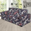 Gecko Pattern Print Design 02 Sofa Slipcover