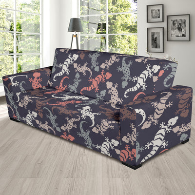 Gecko Pattern Print Design 02 Sofa Slipcover