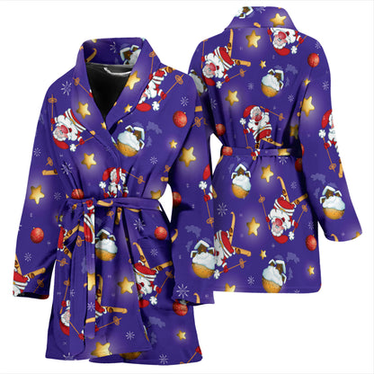 Ski Print Design LKS308 Women Bathrobe